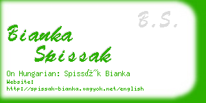 bianka spissak business card